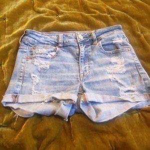 American Eagle junior's Sz 4 blue denim shorts